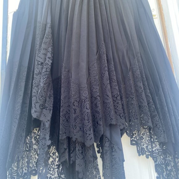 All Saints Lerin Pleated Maxi Dress, with Lace size XS - Picture 5 of 5